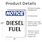 Signmission Diesel Fuel OSHA Notice Sign, Vinyl Decal, 7in W x 10in L, 2PK OS-2PACK-NS-D-710-V-11009 - alternate 3